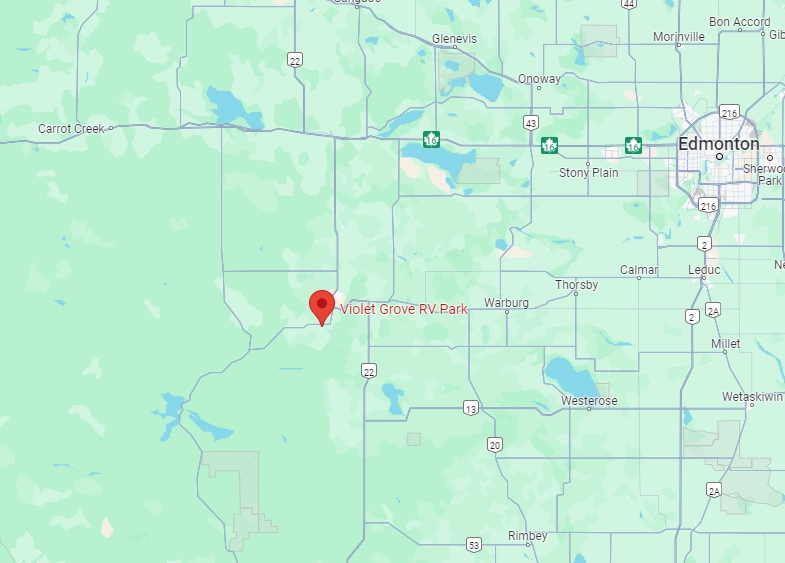 Violet Grove Google Map